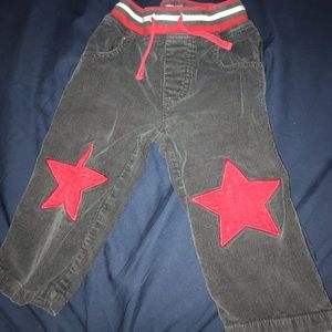 Mini Boden star patch cords 18-24 mos